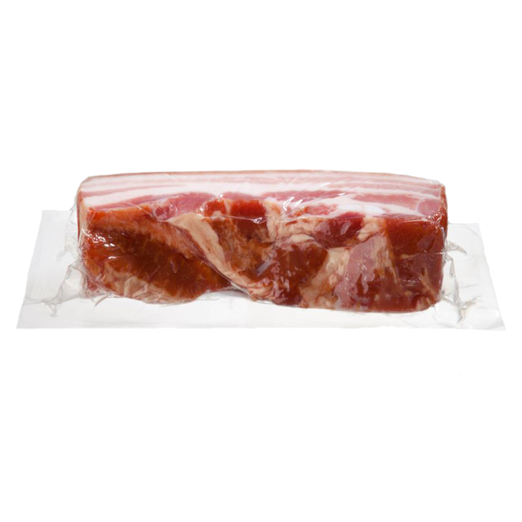 Thermoformed flexible film for meat